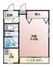 シャンブル平野の間取り