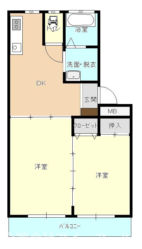 渡辺アパート（学生向け）（一般向け）の間取り