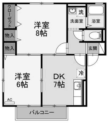 リヴェールチカの間取り