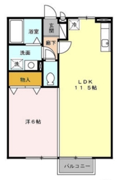 アンプルールA棟の間取り