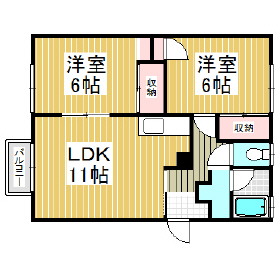 グランドール登別本町の間取り