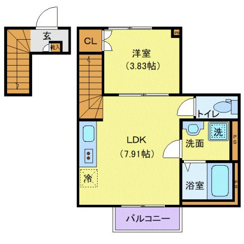 カサプレミア代田の間取り