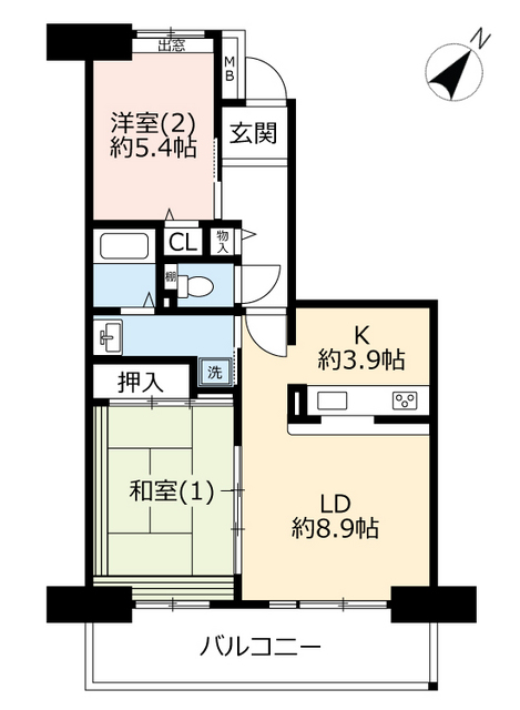 ＵＲビーコンヒル能見台サウスヒルの間取り