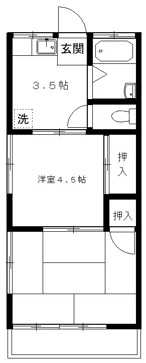 六本木荘の間取り