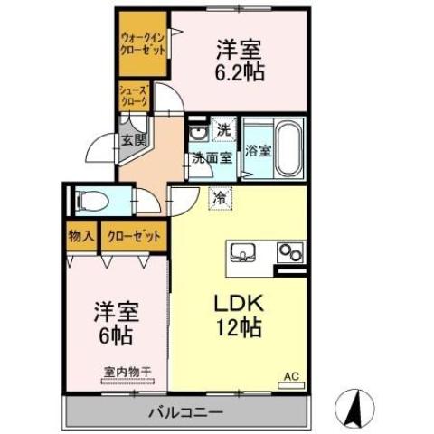 セジュール田村の間取り