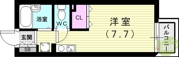 セジュール摩耶IIの間取り