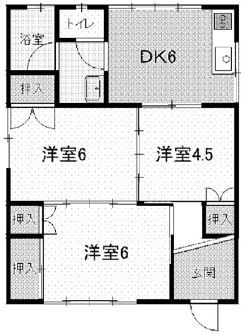 小池町鈴木様貸家の間取り