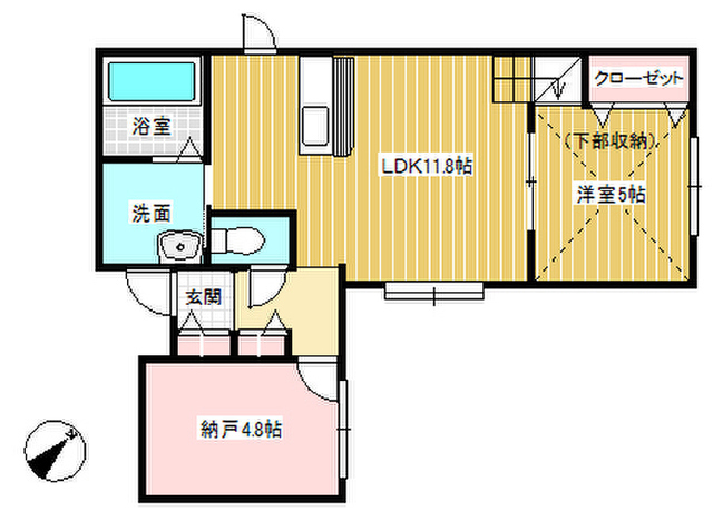 エスパニア滝川１の間取り