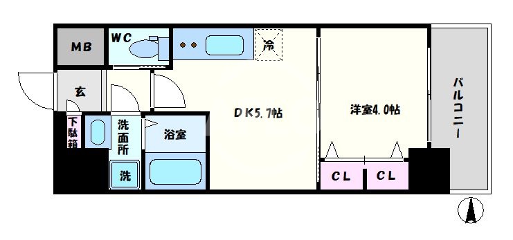 スプランディッド安土町の間取り