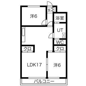 ロイヤルマンション丁田の間取り