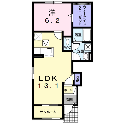 サニーハウスＴＯＹＡＭＡ　IIIの間取り