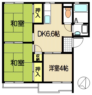 ハイツしもはらの間取り