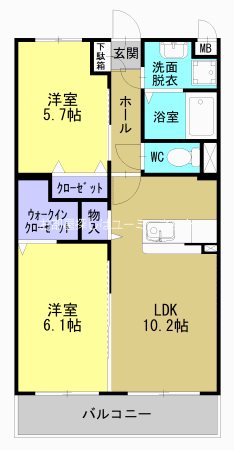 アウル石谷の間取り