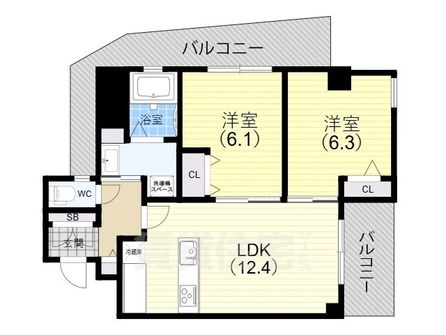 マノワール・ラ山本通の間取り