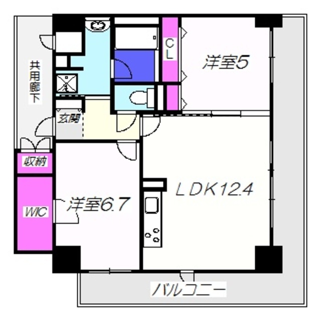 ディアコート新発田の間取り