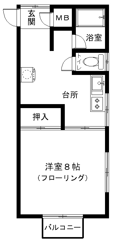 第六斎藤アパートの間取り