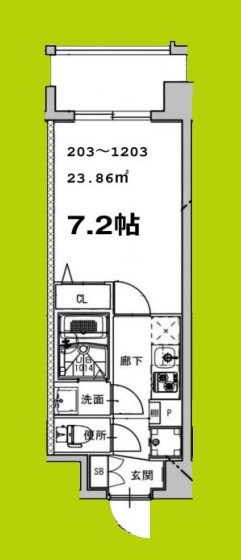 ファーストフィオーレ北大阪ミラージュの間取り