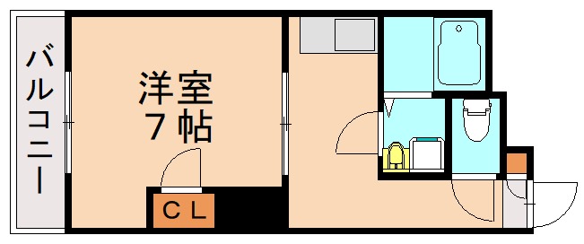 北九州市八幡西区藤原のマンションの間取り