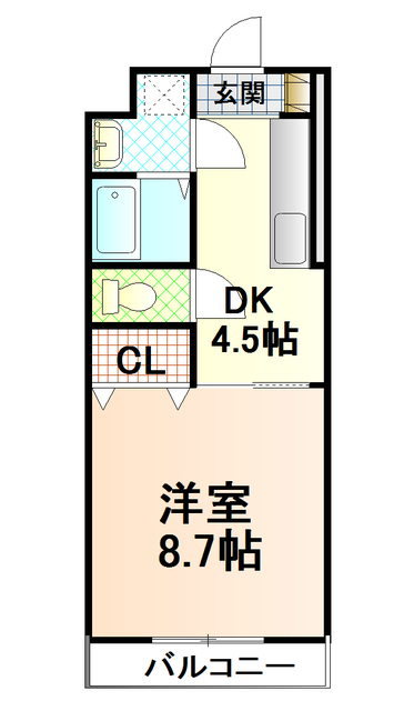 富士市一色のマンションの間取り