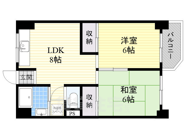 堺市南区桃山台のマンションの間取り