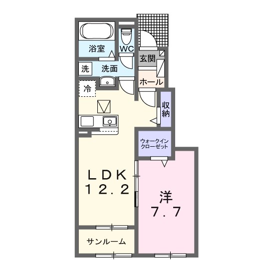 ヴィスタ ブライト Eの間取り