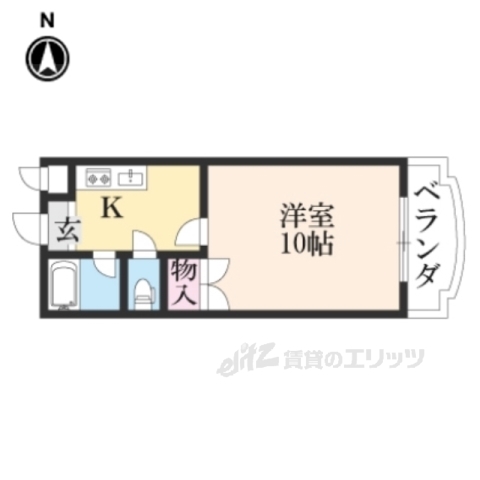 【京都市東山区妙法院前側町のマンションの間取り】