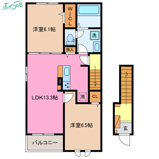 ライン　メゾン　IIの間取り