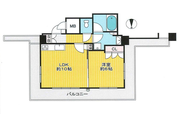 寝屋川市香里本通町のマンションの間取り