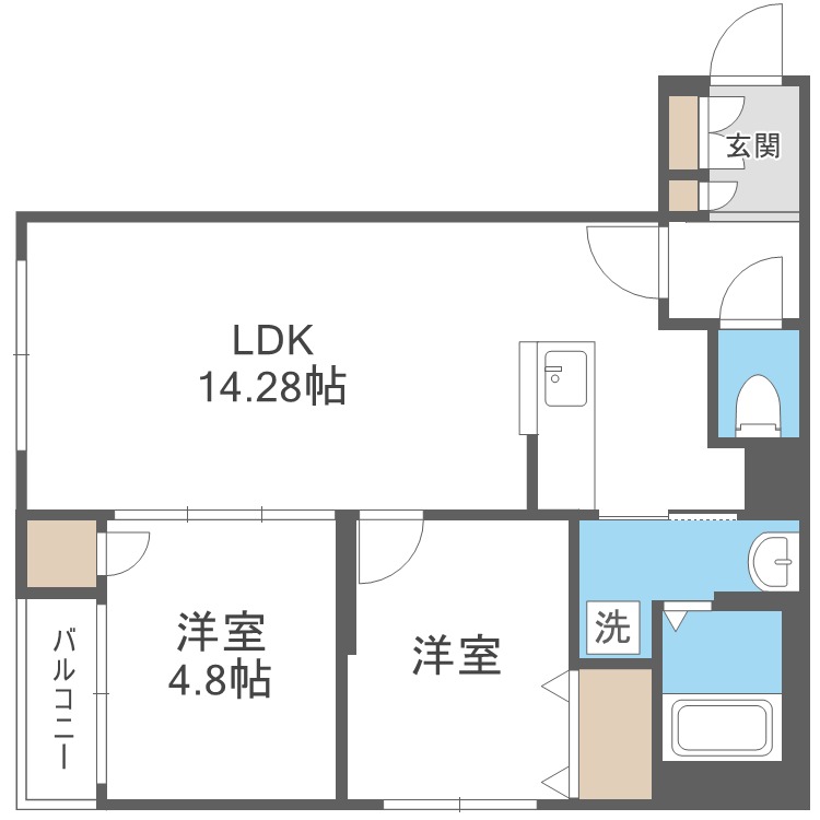 アルファ山の手南の間取り