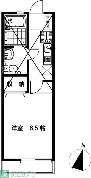 藤沢市亀井野のアパートの間取り