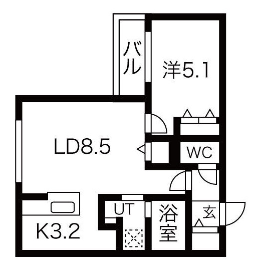 仮）ＧＲＡＮー千歳東雲5丁目MSの間取り