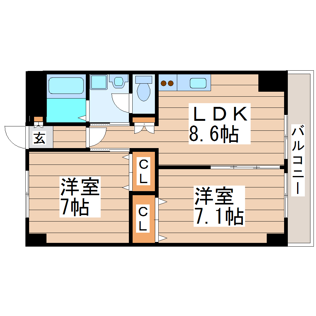 第4ジーオンビルの間取り