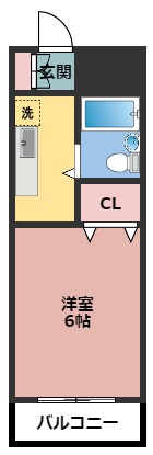 【川崎市川崎区池上新町のマンションの間取り】