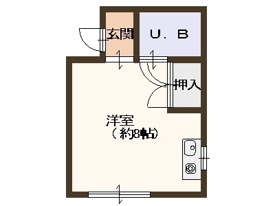 大阪市西区江戸堀のマンションの間取り