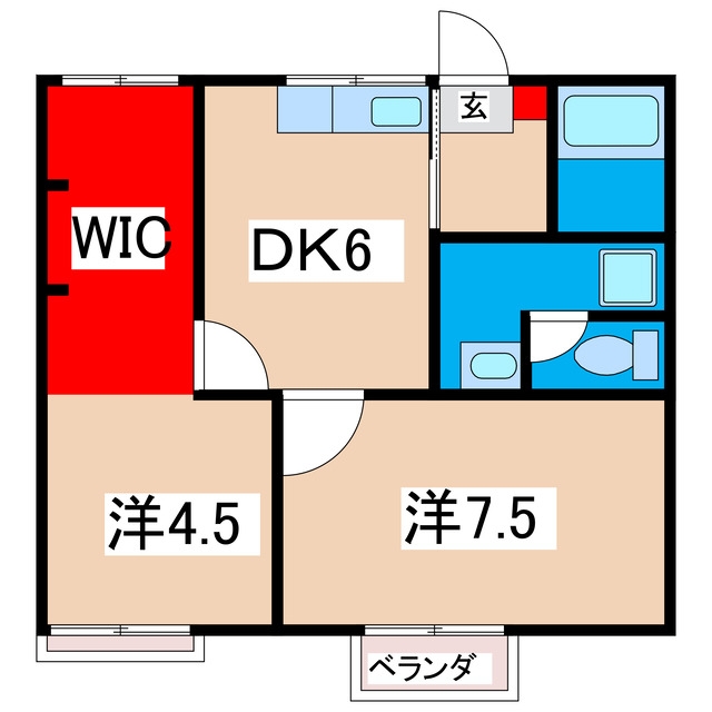 第2十王堂ハイツの間取り