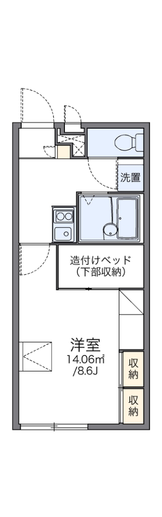 レオパレス緑が丘の間取り