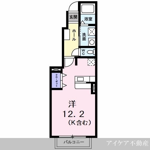 名西郡石井町石井のアパートの間取り