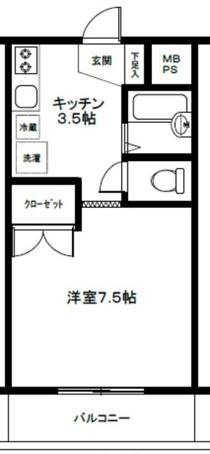 坂戸市緑町のマンションの間取り