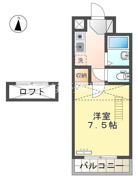 ラ・ガールKATOHの間取り