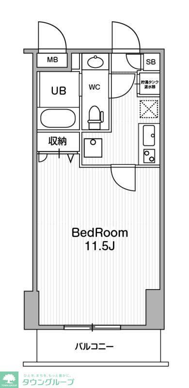 アーバンフラッツ池袋プレミアムの間取り