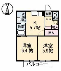 グランセフィラ　B棟の間取り