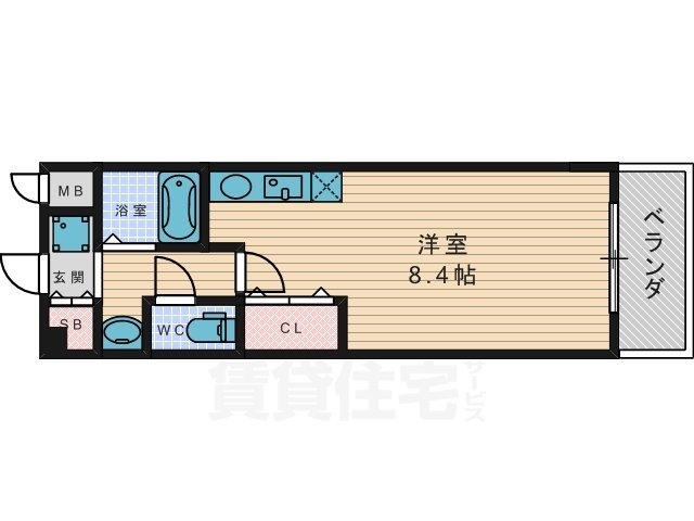 枚方市津田駅前のマンションの間取り