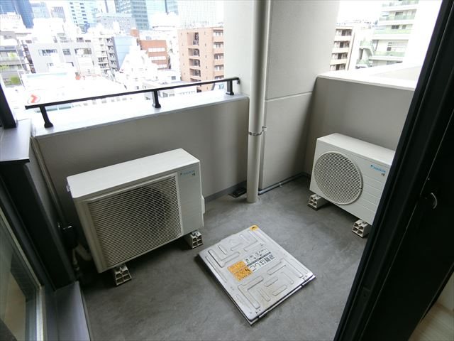 【中央区日本橋堀留町のマンションのバルコニー】