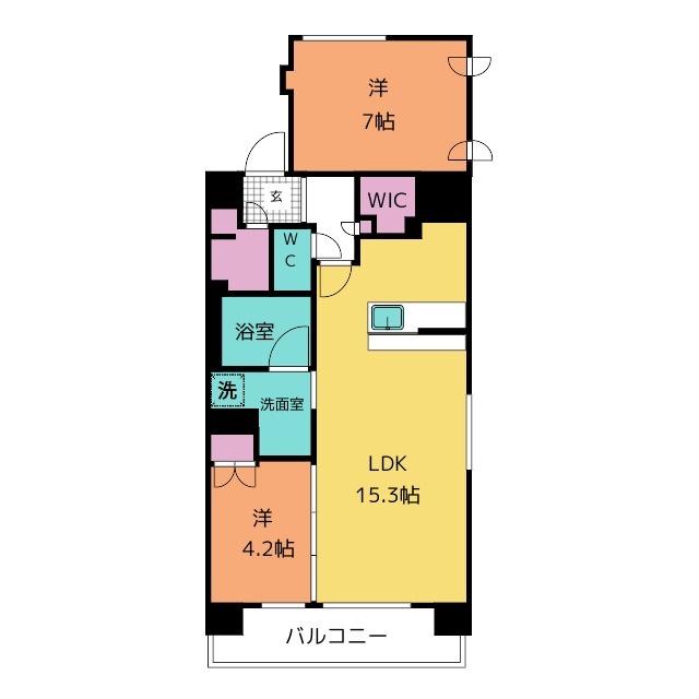 【ミュプレ上前津の間取り】