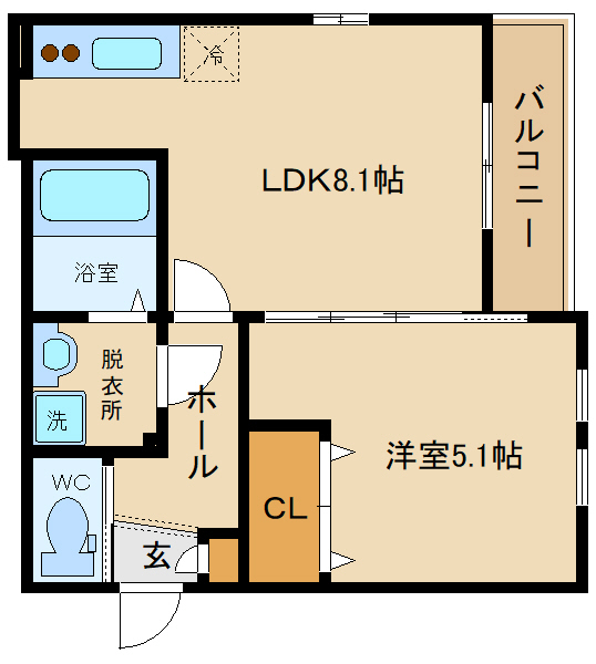 藤井寺市藤井寺のアパートの間取り