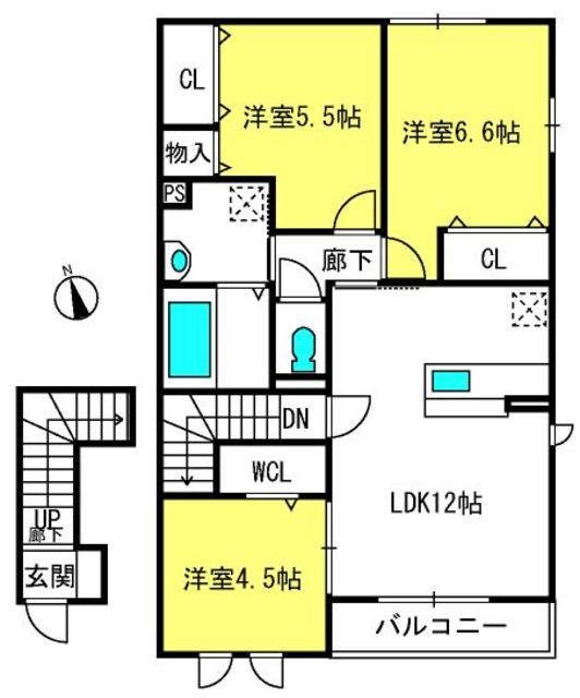 メゾンエスポワールIIIの間取り