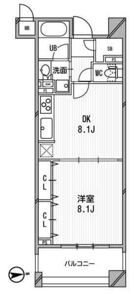 千代田区神田小川町のマンションの間取り