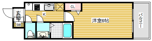 プレサンス神戸ティアラの間取り