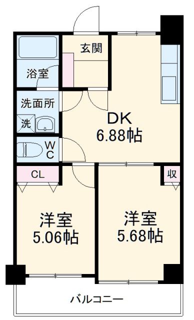 Flos静岡天王町の間取り