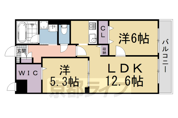 アジュール修学院の間取り写真